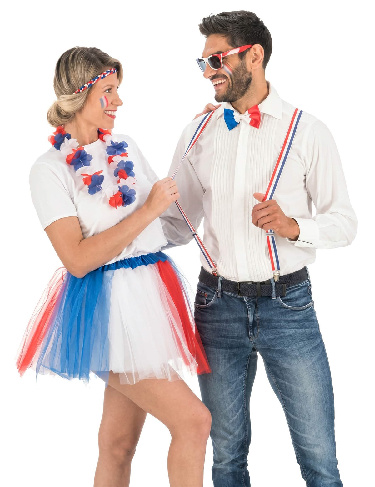 Kit de acessórios de adepto França adulto