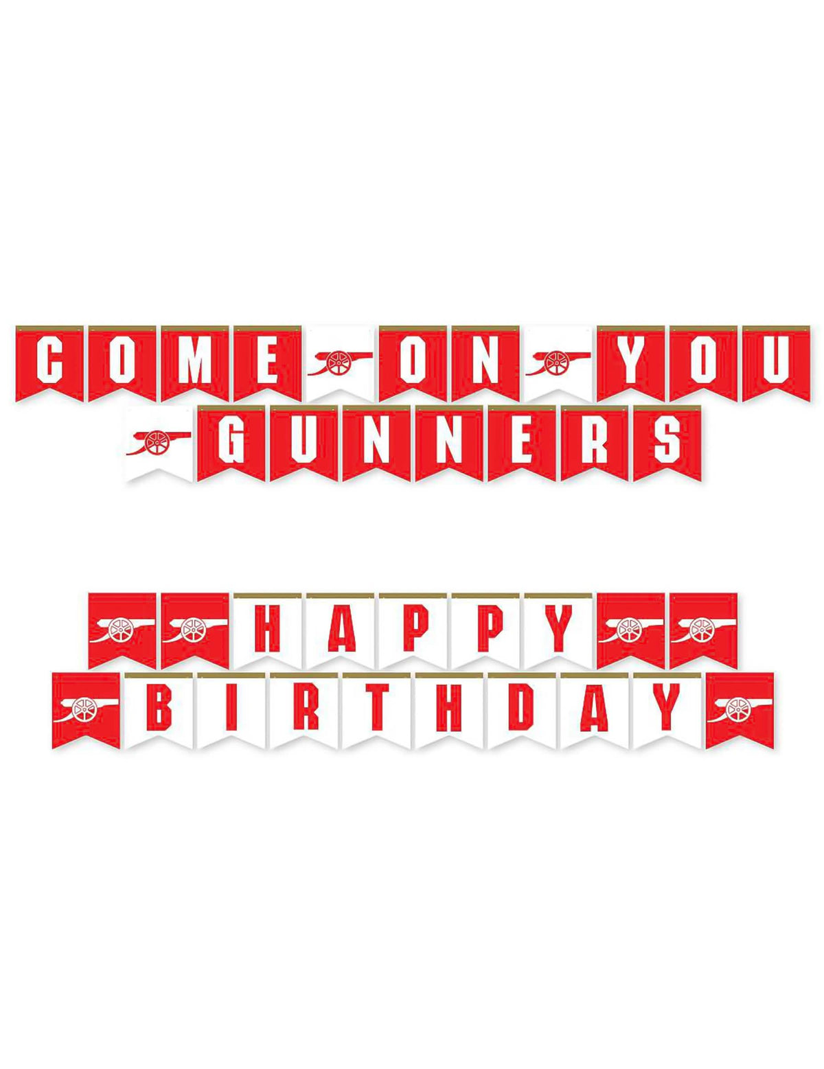Kit de aniversário Arsenal Football Club 75 peças