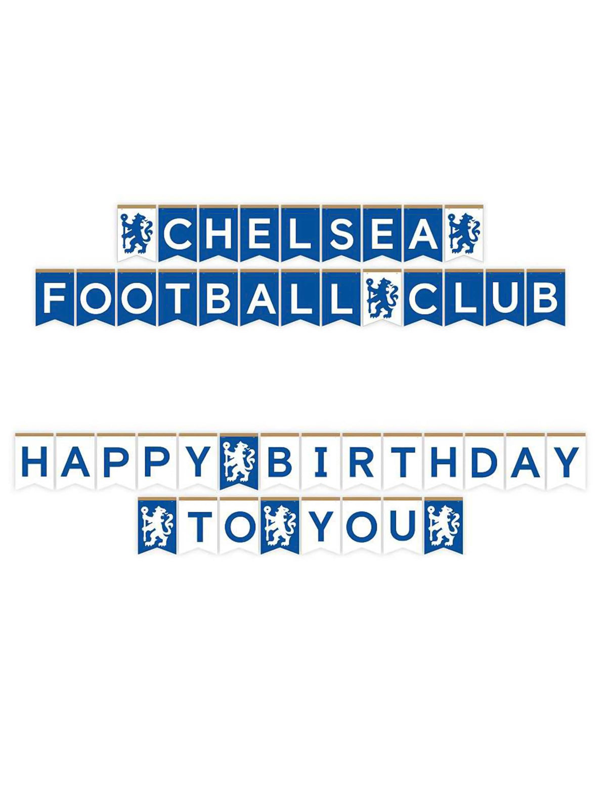 Kit de aniversário Chelsea Football Club 44 peças