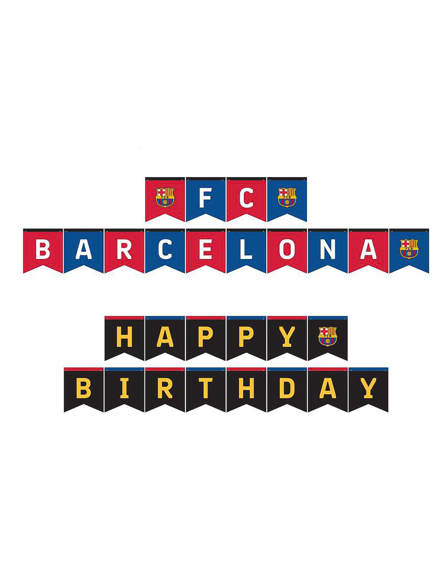 Kit de aniversário FC Barcelona 44 peças