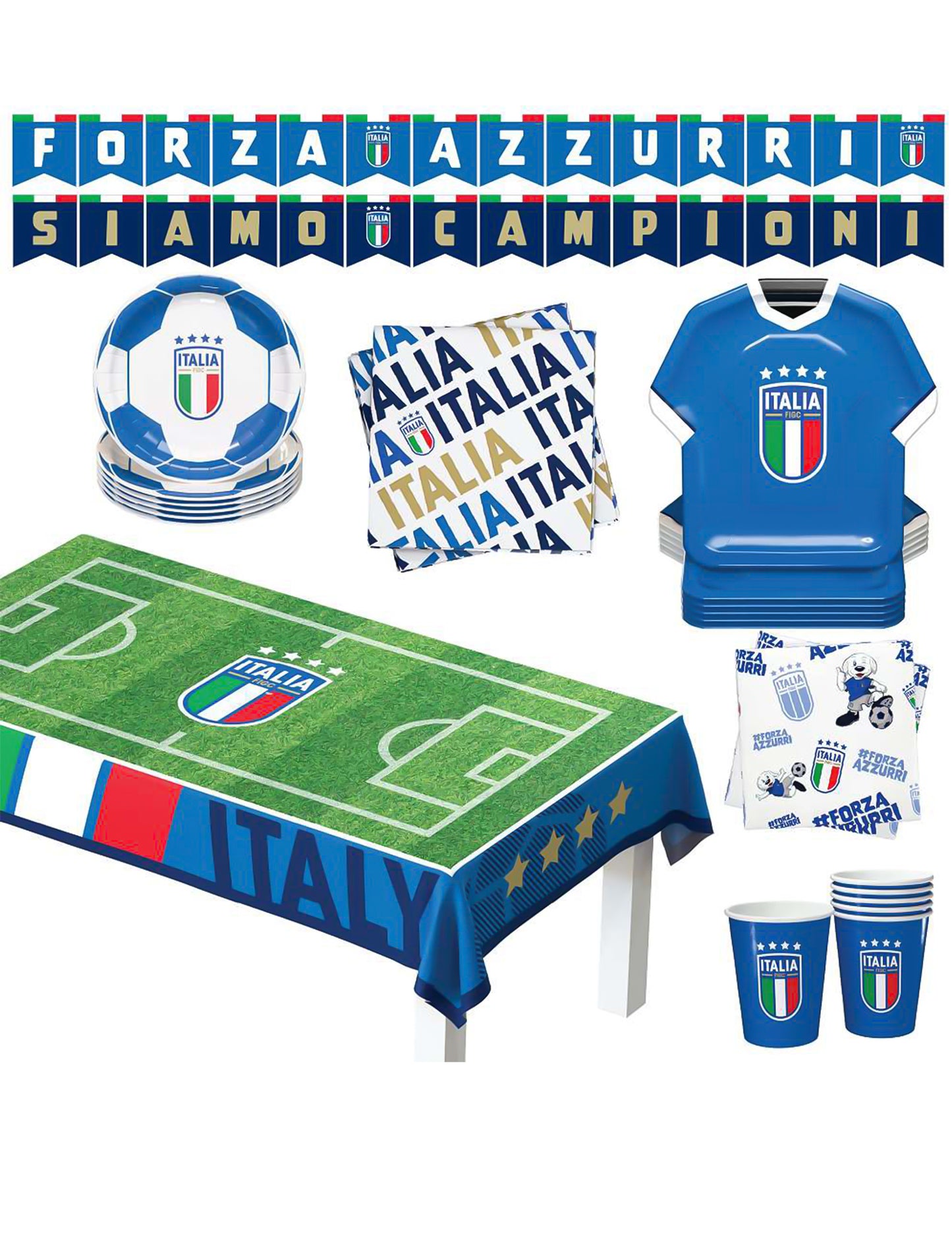 Kit de aniversário Federação Italiana de Futebol 44 peças