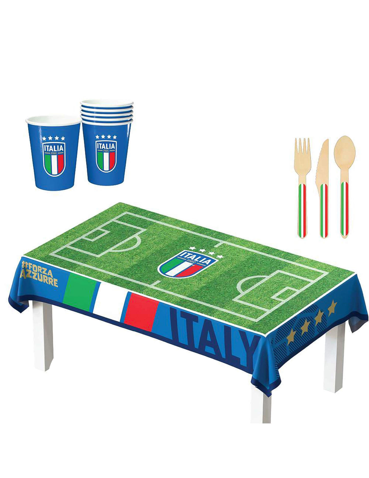 Kit de aniversário Federação Italiana de Futebol 75 peças