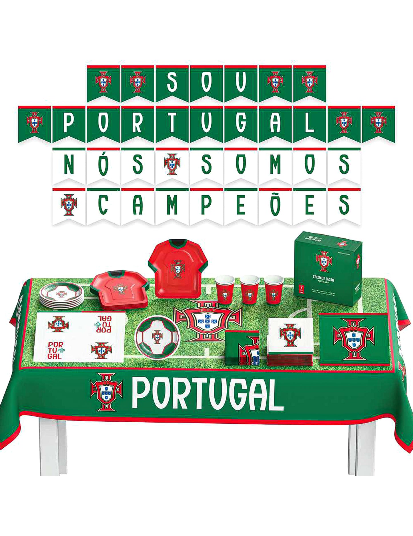 Kit de aniversário Federação Portuguesa de Futebol 44 peças