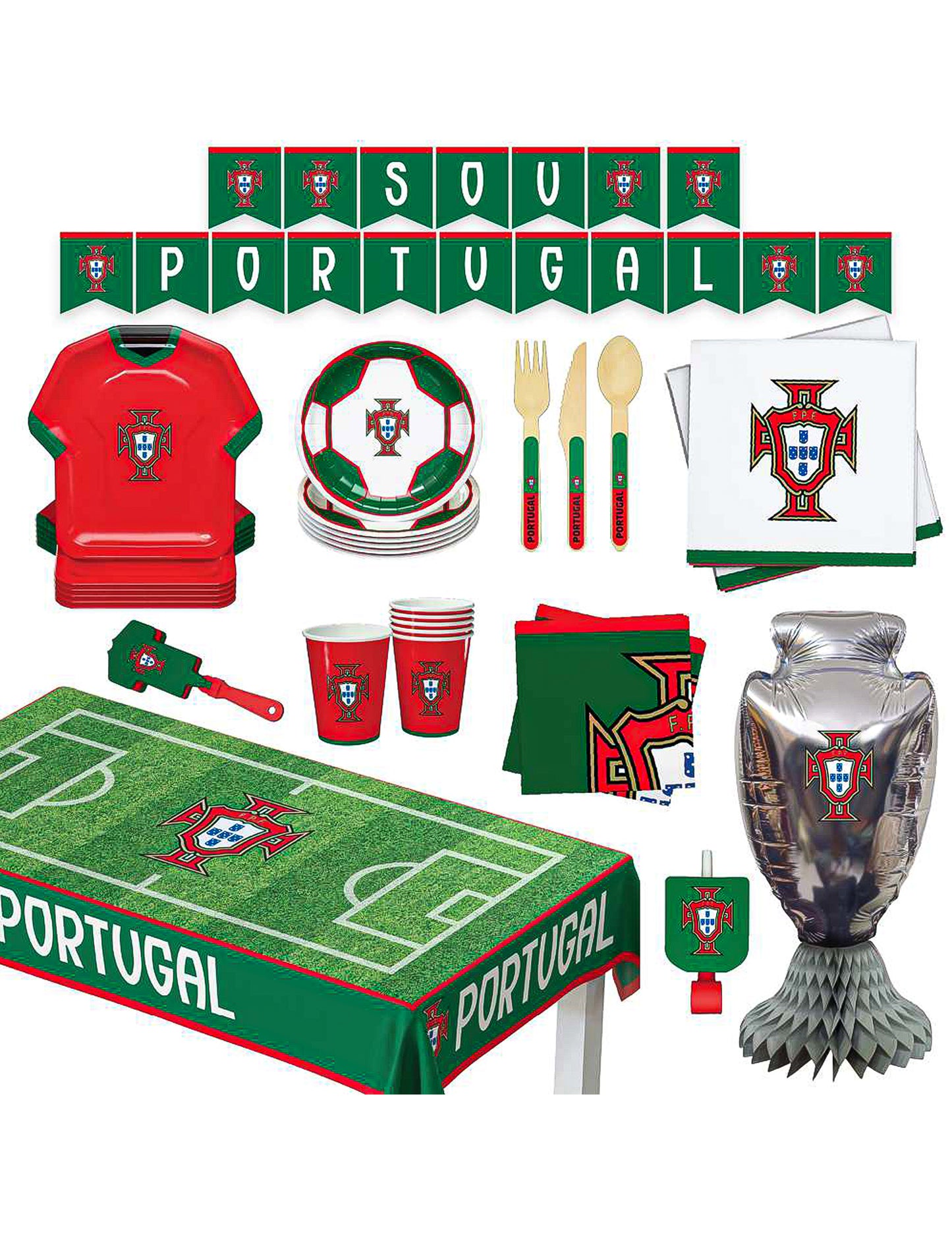 Kit de aniversário Federação Portuguesa de Futebol 75 peças
