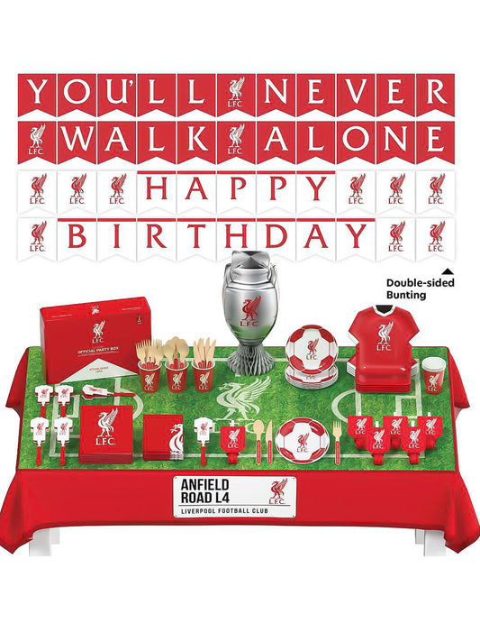 Kit de aniversário Liverpool Football Club 75 peças