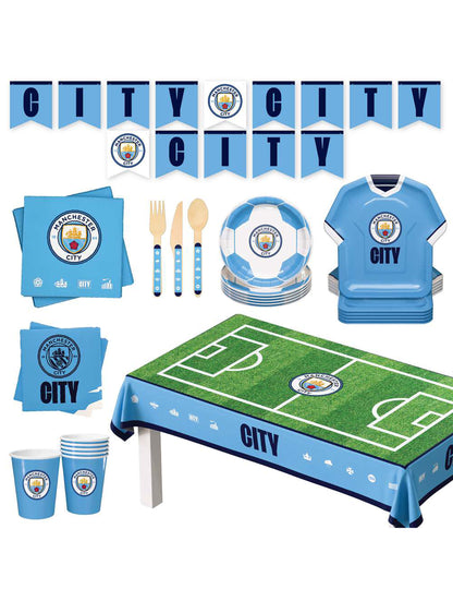 Kit de aniversário Manchester City Football Club 44 peças
