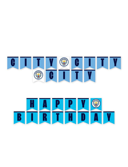 Kit de aniversário Manchester City Football Club 44 peças
