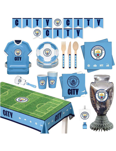 Kit de aniversário Manchester City Football Club 75 peças