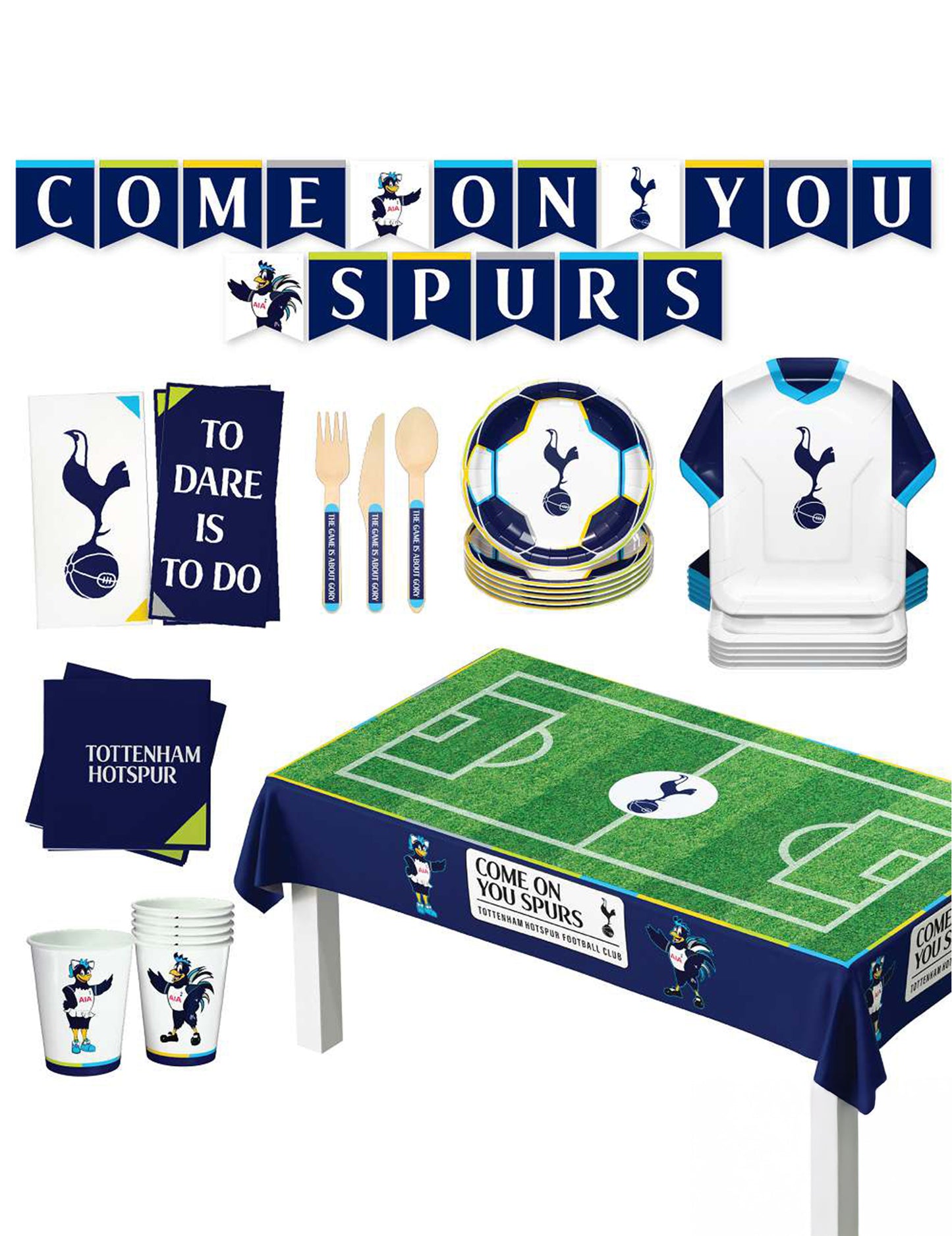 Kit de aniversário Tottenham Hotspur Football Club 44 peças