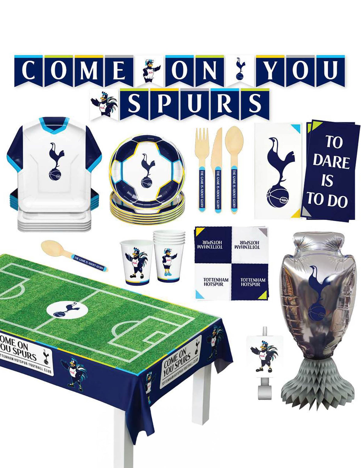 Kit de aniversário Tottenham Hotspur Football Club 75 peças