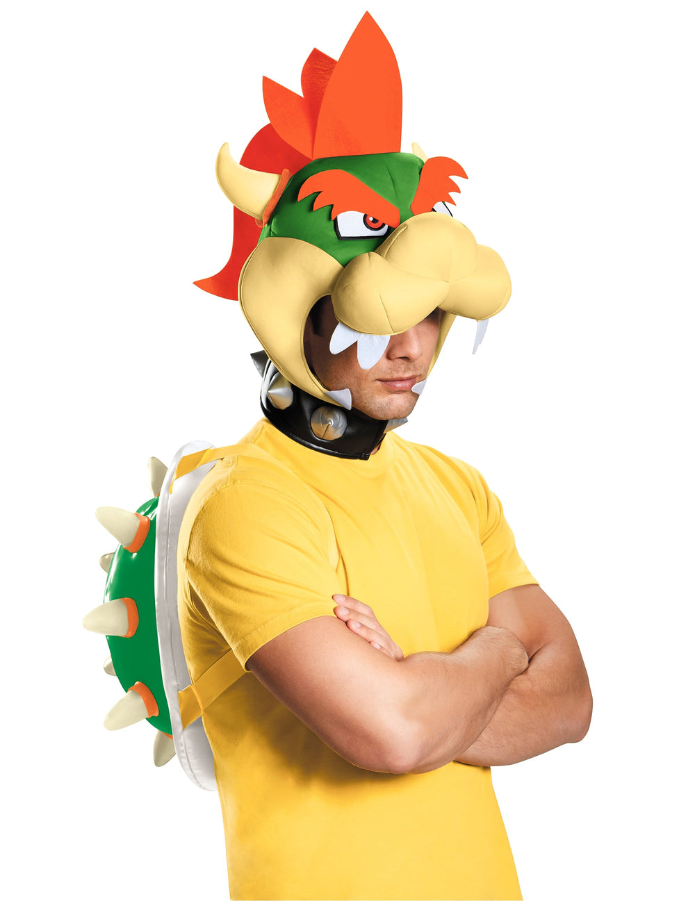 Kit Bowser Nintendo® pour adulte vert et jaune avec carapace à pointes