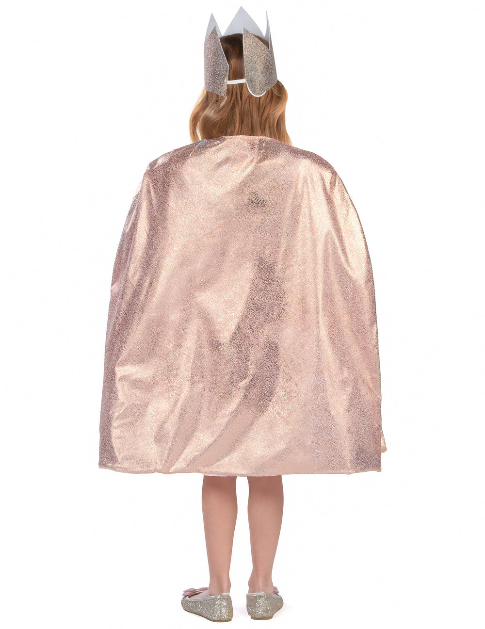 Vue de dos du kit cape et accessoires de princesse