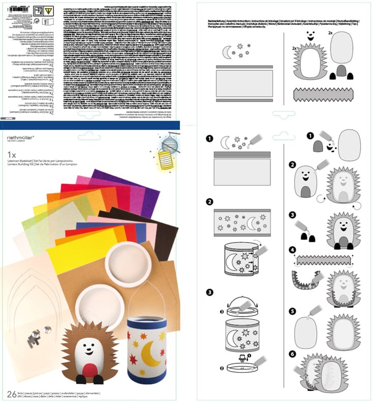 Notice de montage et contenu du kit DIY fabrication de lanterne