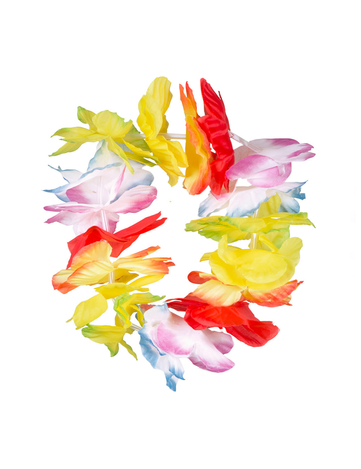 Bandeau à fleurs multicolores du Kit Hawaï tropical pour adulte