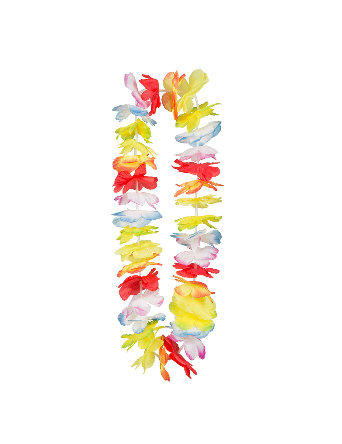 Collier à fleurs multicolores du Kit Hawaï tropical pour adulte