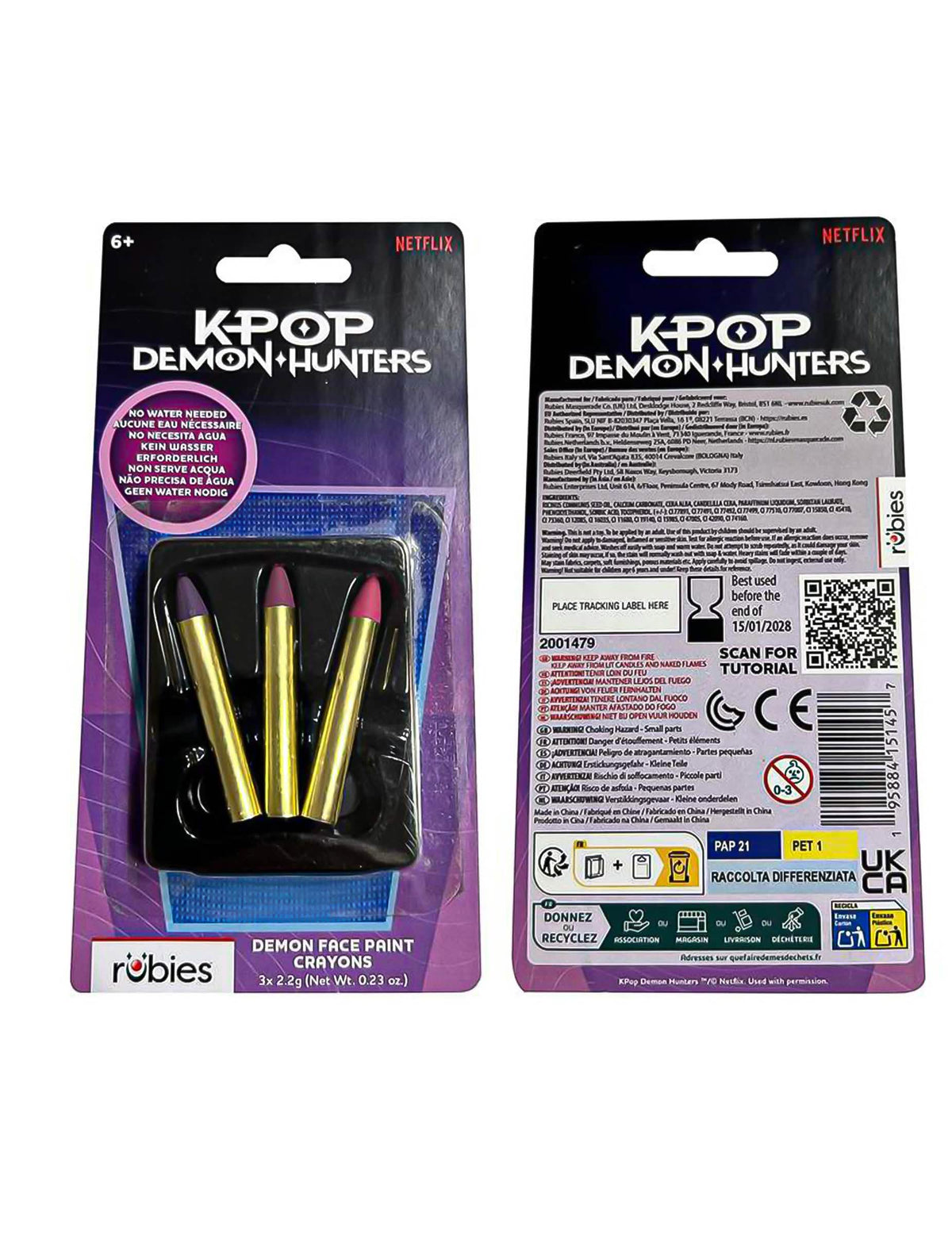 Kit de maquilhagem de demónio Kpop Demon Hunters™