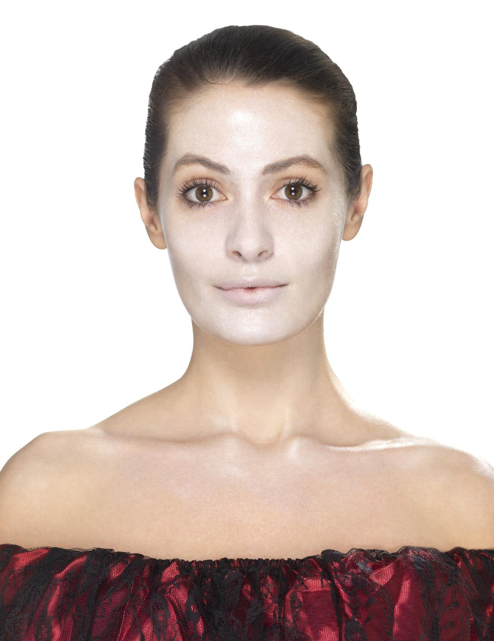 Rendu de la base blanche du Kit maquillage princesse araignée Dia de los muertos
