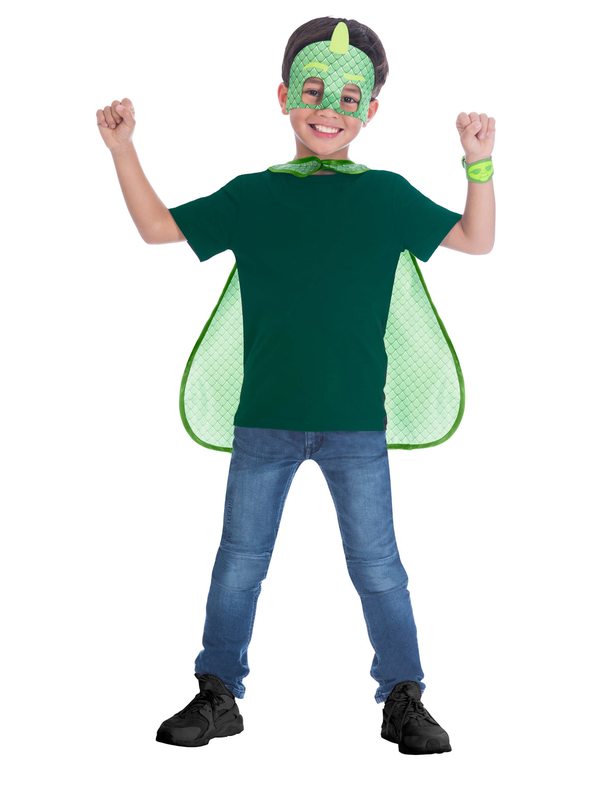 Kit masque et cape Gluglu Pyjamasques pour enfant vert