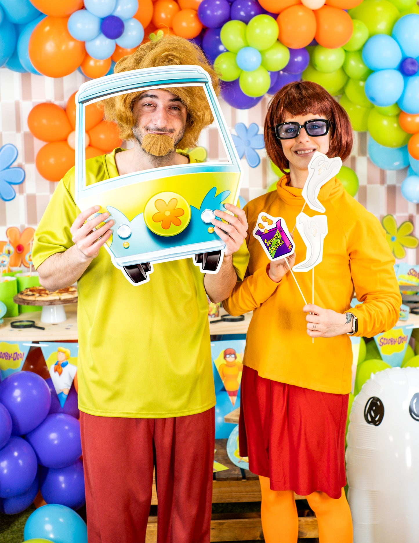 Mise en situation du Cadre de photobooth Scooby-Doo