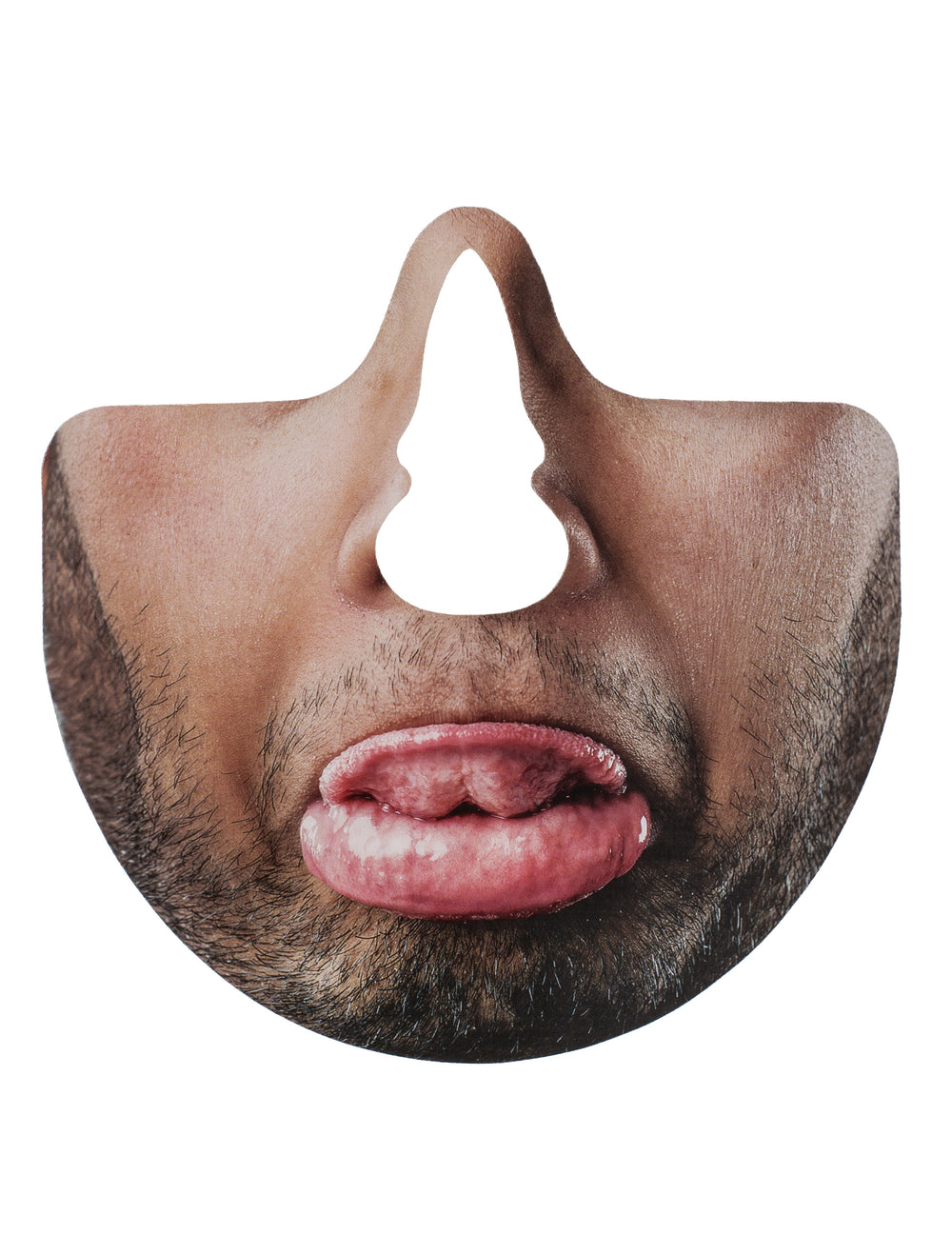 Bouche d'homme barbu du kit photobooth bouches humoristiques