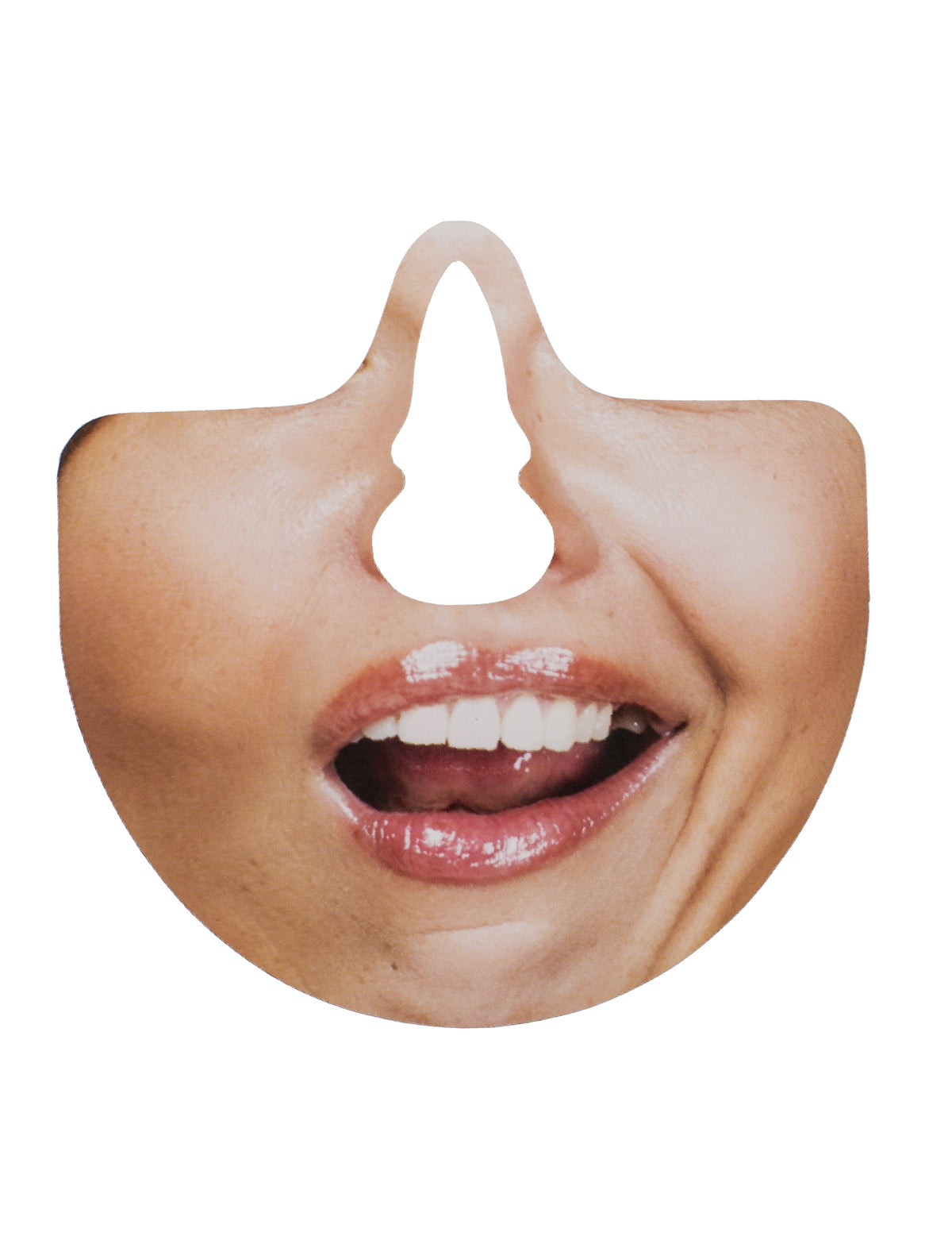 Kit photobooth bouches humoristiques pour adulte bouche de femme souriante