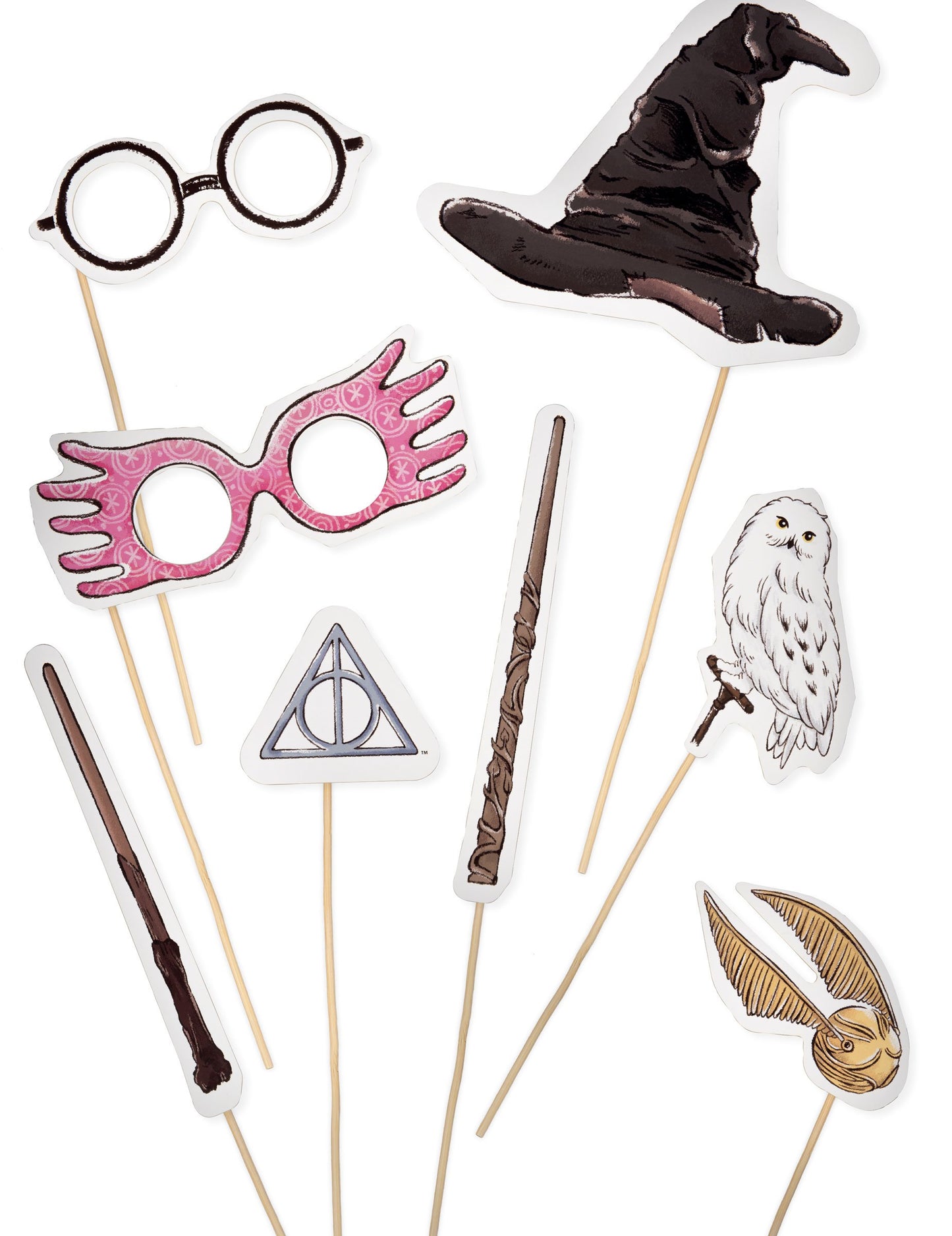 Kit Photobooth Harry Potter pour adulte et enfant 8 pièces multicouleurs