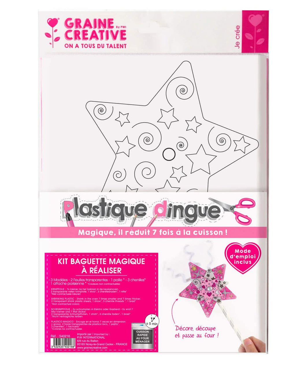 Kit de plástico maluco varinha mágica para criança colorir