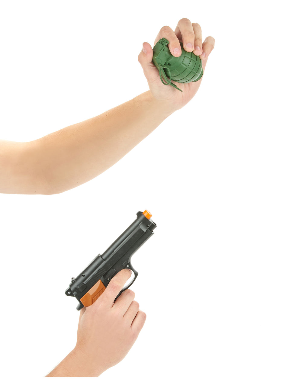 Détail des accessoires du kit revolver et grenade