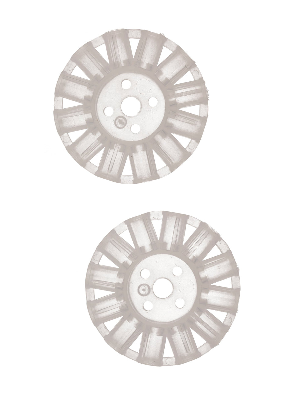 Détail des connecteurs circulaires du kit silhouette phosphorescente pour adulte