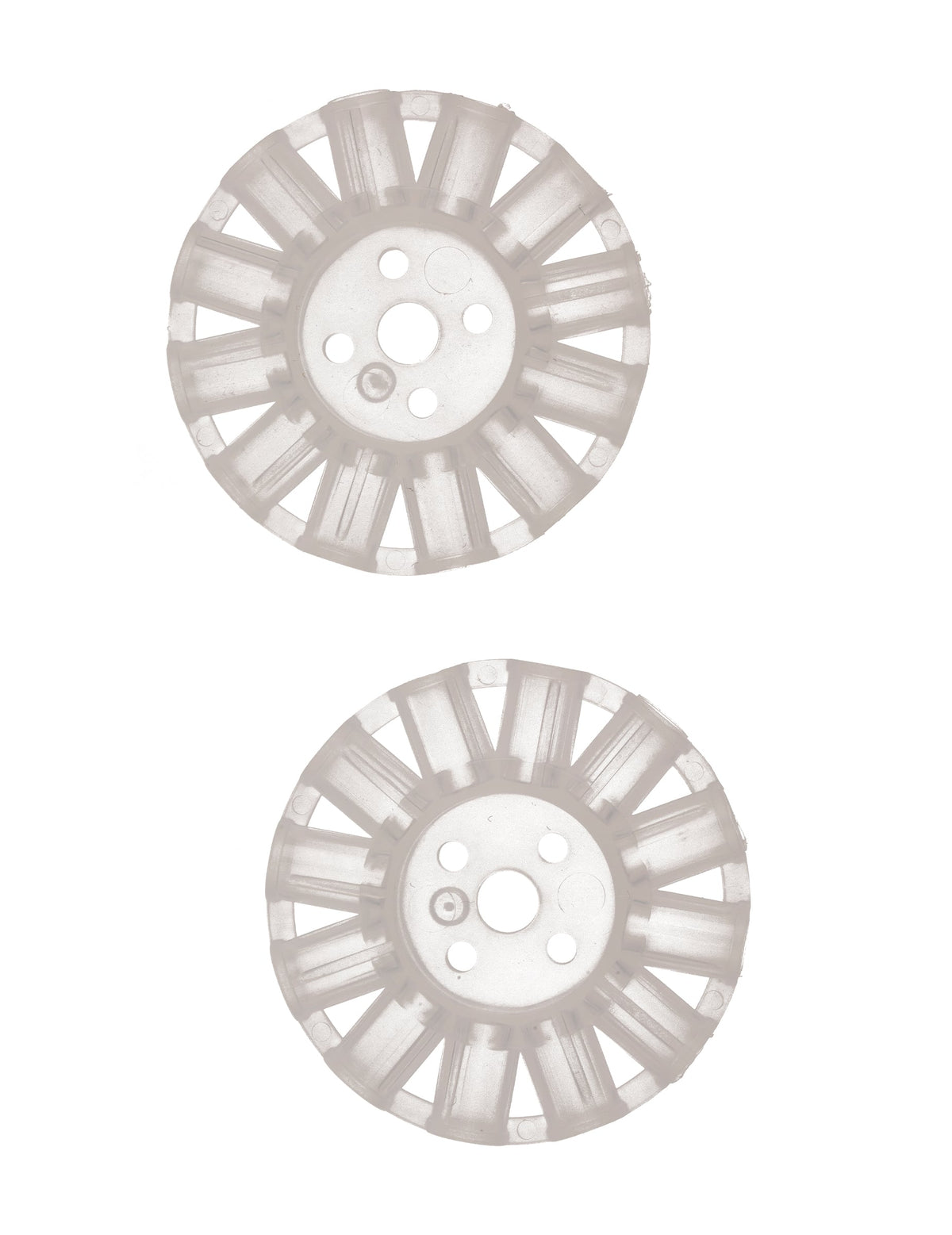 Détail des connecteurs circulaires du kit silhouette phosphorescente pour adulte