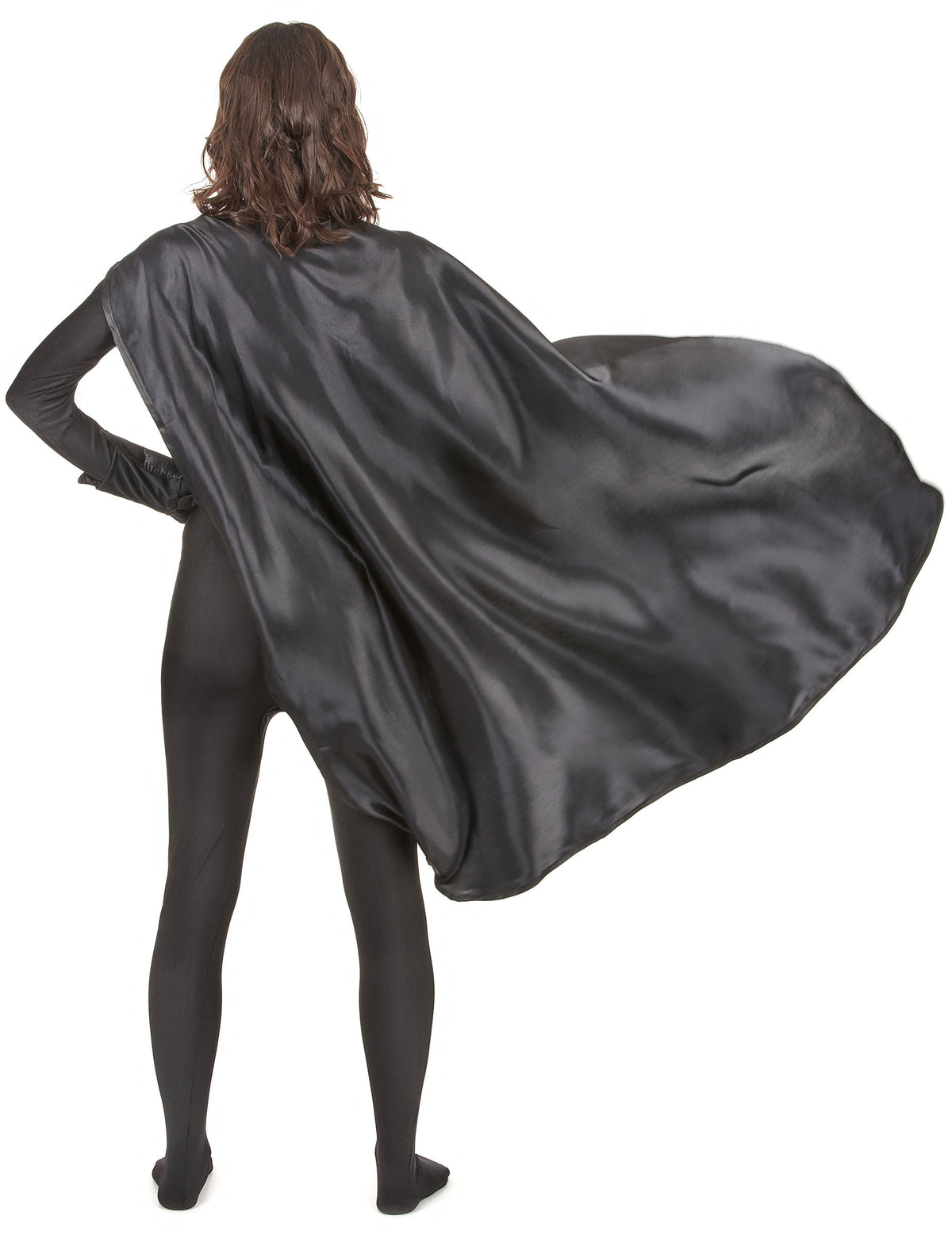 Vue de dos du kit super héros pour adulte noir