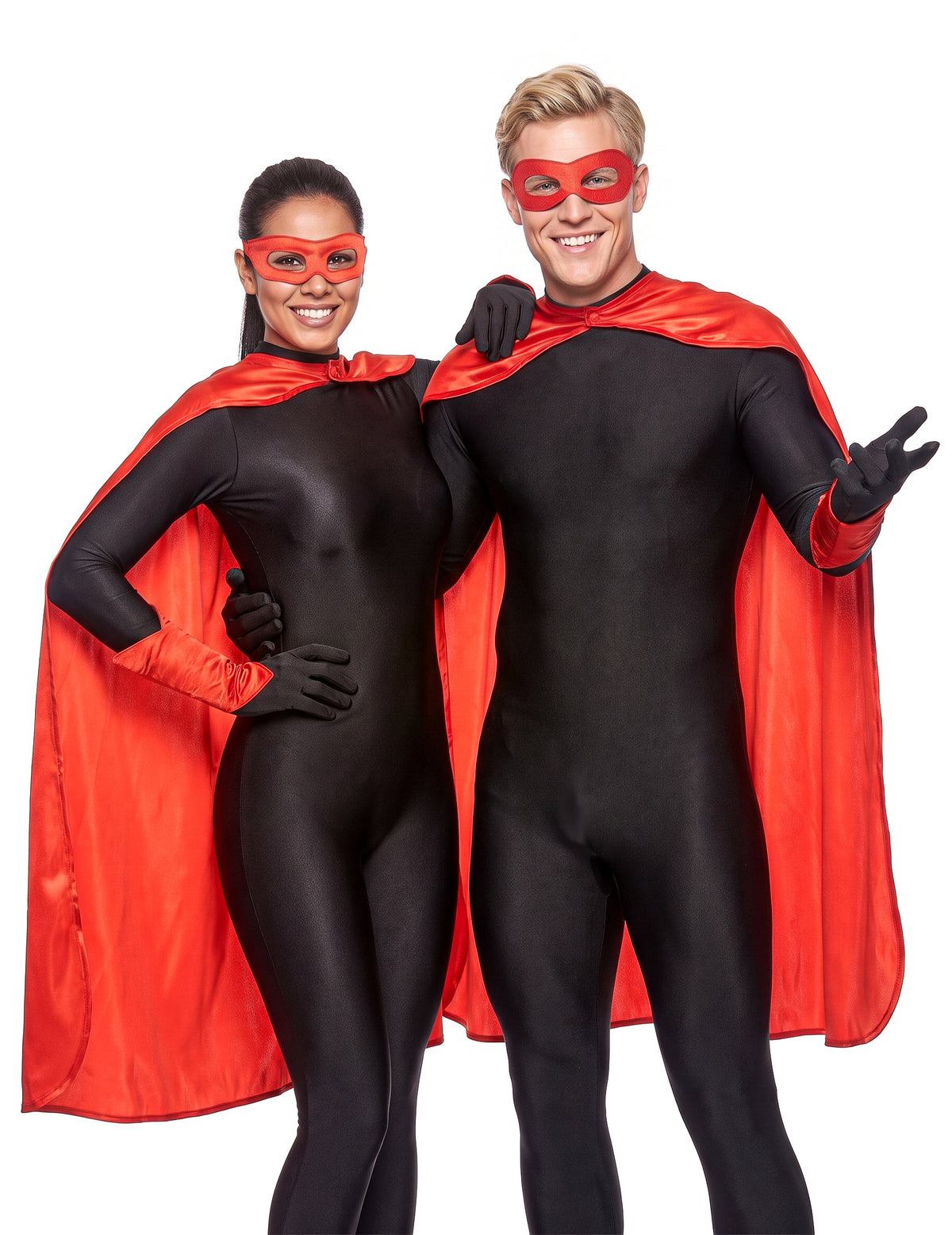 Kit super-herói vermelho adulto