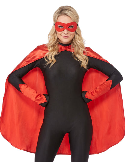 Kit super-herói vermelho adulto