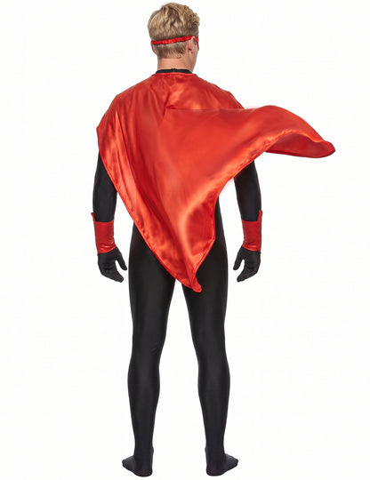 Kit super-herói vermelho adulto