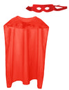 Kit super héros pour adulte rouge avec cape et masque