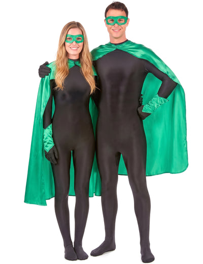 Kit super-herói verde adulto