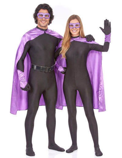 Kit super-herói lilás adulto