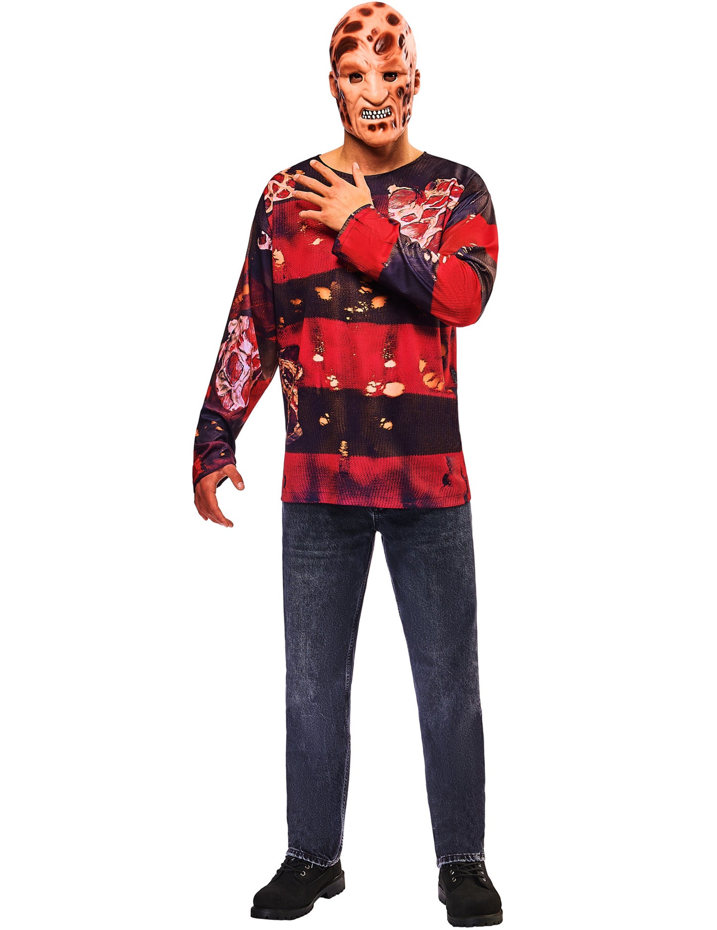 Kit camisola e máscara Freddy Kruegger™ para adulto