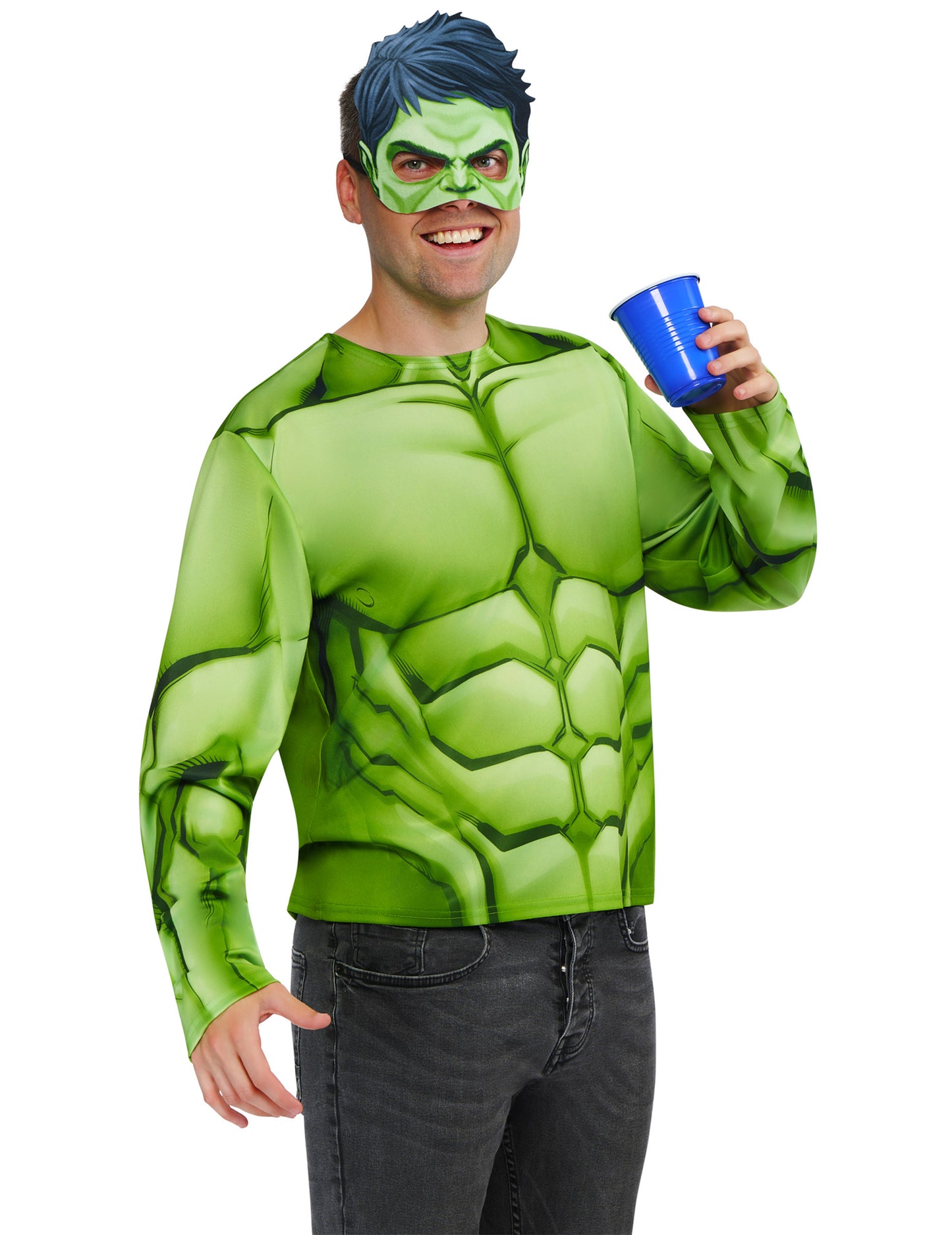 Kit de camisola e máscara Hulk™ para adulto