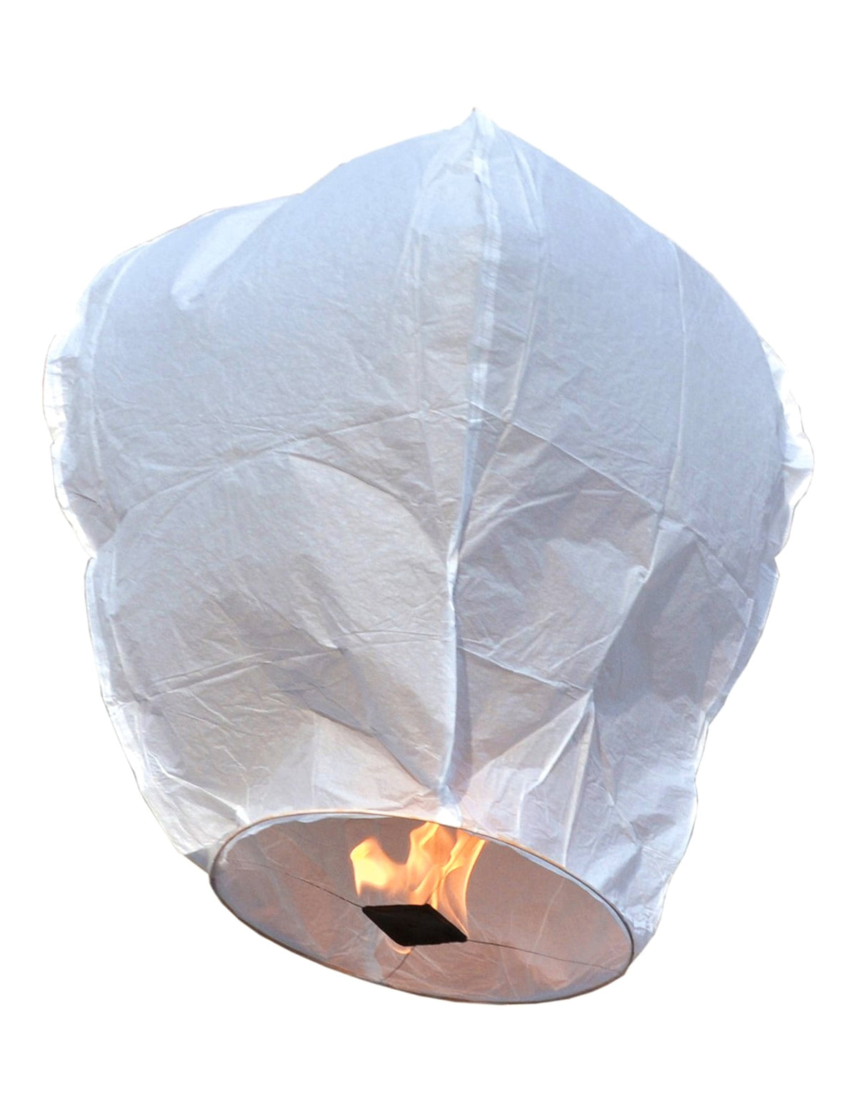 Lanterna voadora branca de papel ignífugo 1m