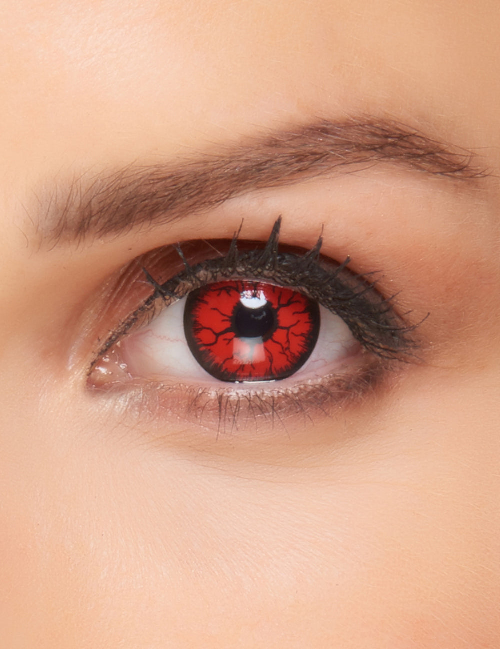 Lentilles fantaisie monstre pour adulte rouge