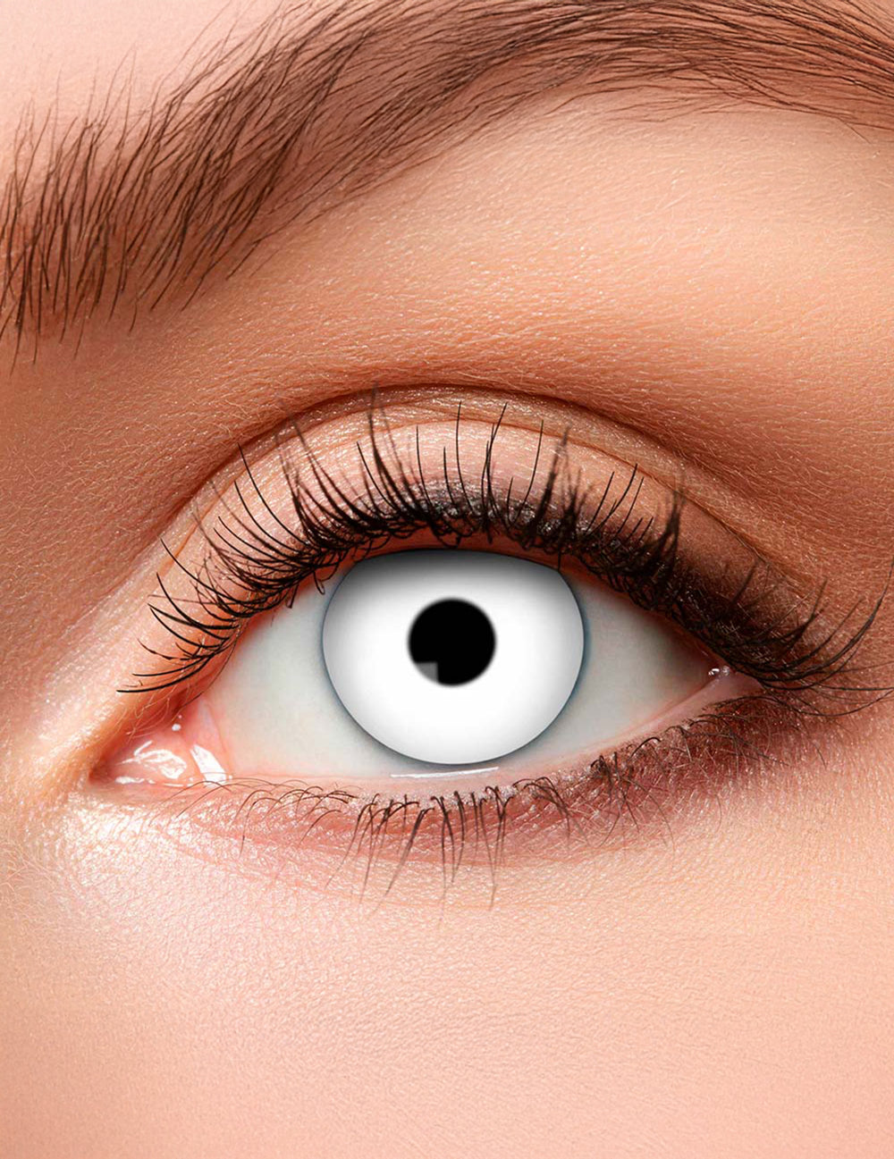 Lentilles fantaisie oeil blanc pour adulte blanches