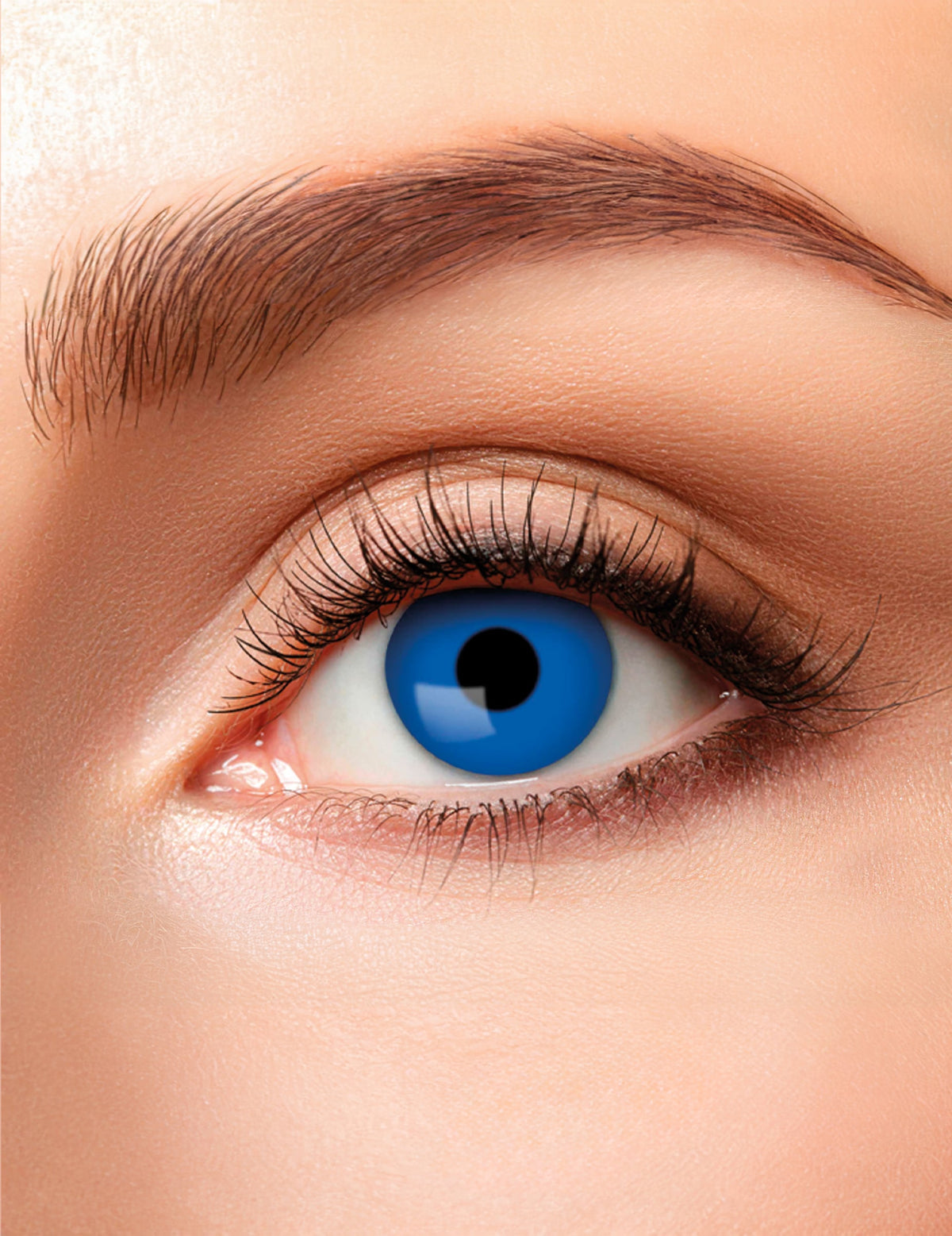 Lentilles fantaisie oeil bleu pour adulte bleu vif