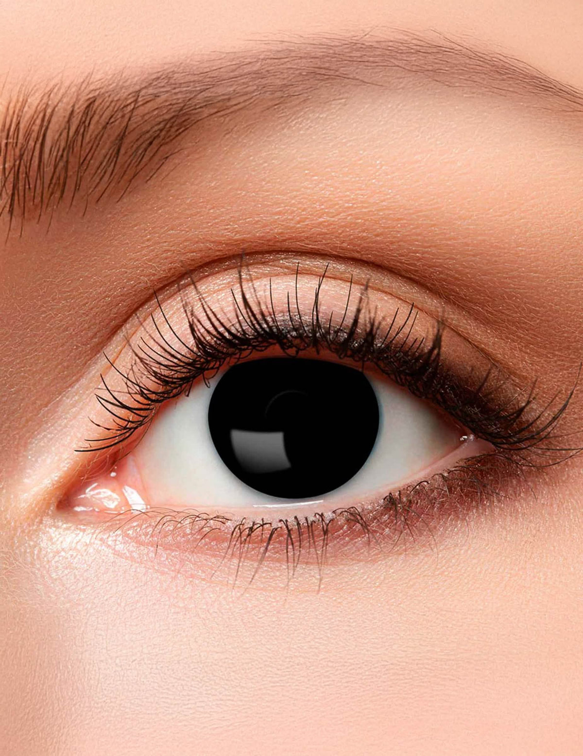lentes fantaisie de olho preto para adulto pretas