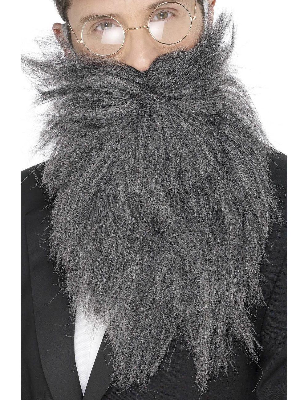 Barba longa para homem cinzenta