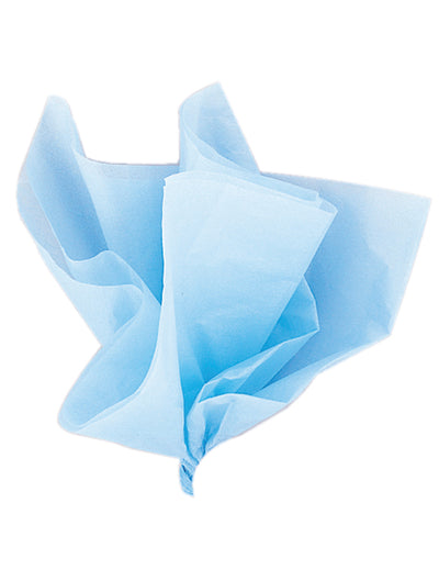 10 folhas de papel de seda azul céu