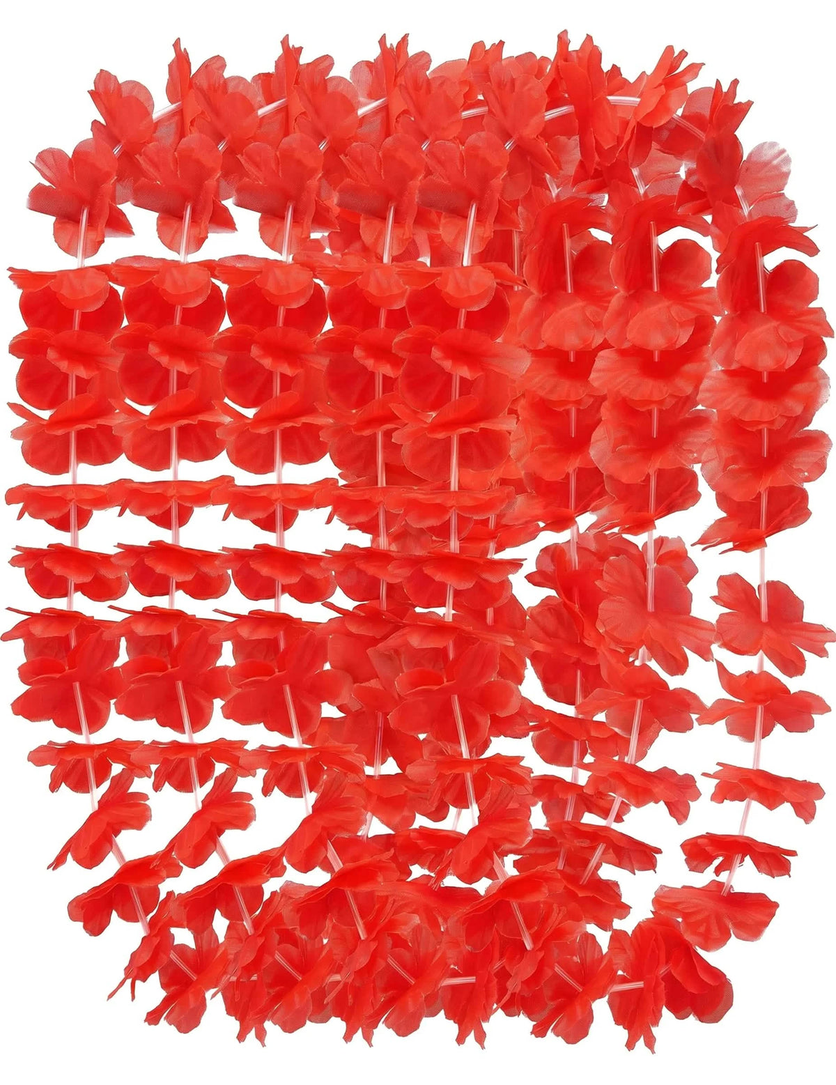 Kit de 12 Colares Havaianos vermelhos