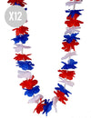 Pack de 12 colares tricolores de apoio a França