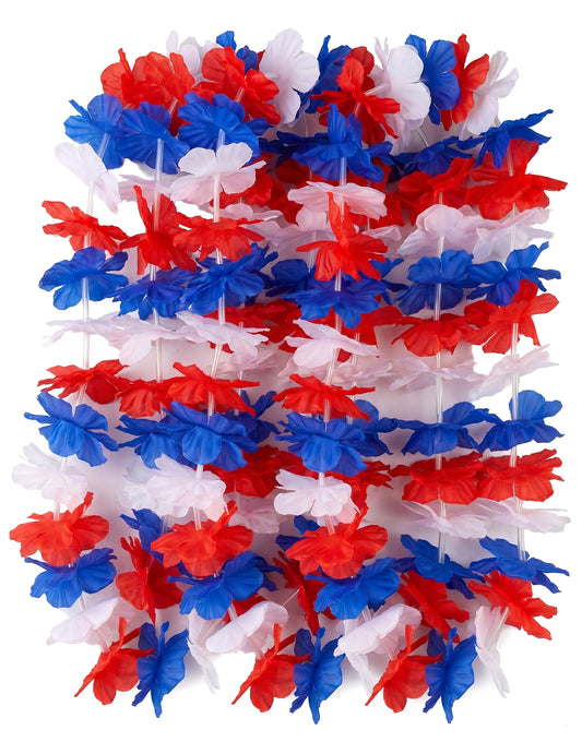Pack de 12 colares tricolores de apoio a França