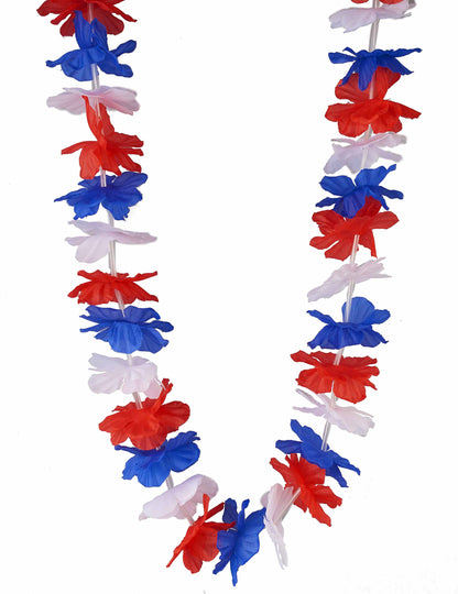 Pack de 12 colares tricolores de apoio a França